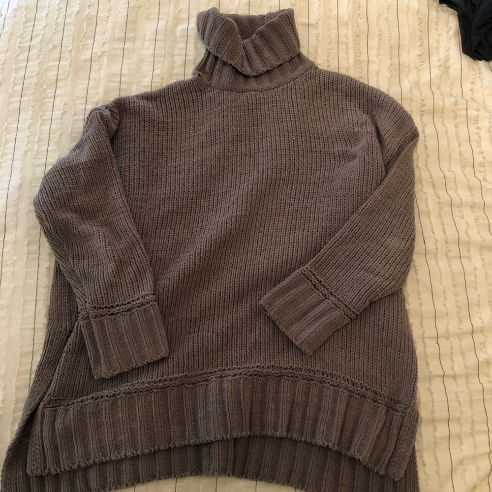 Aerie Turtleneck - Taupe XS